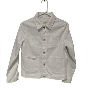 Ag Adriano Goldschmied White Denim Jacket NWOT